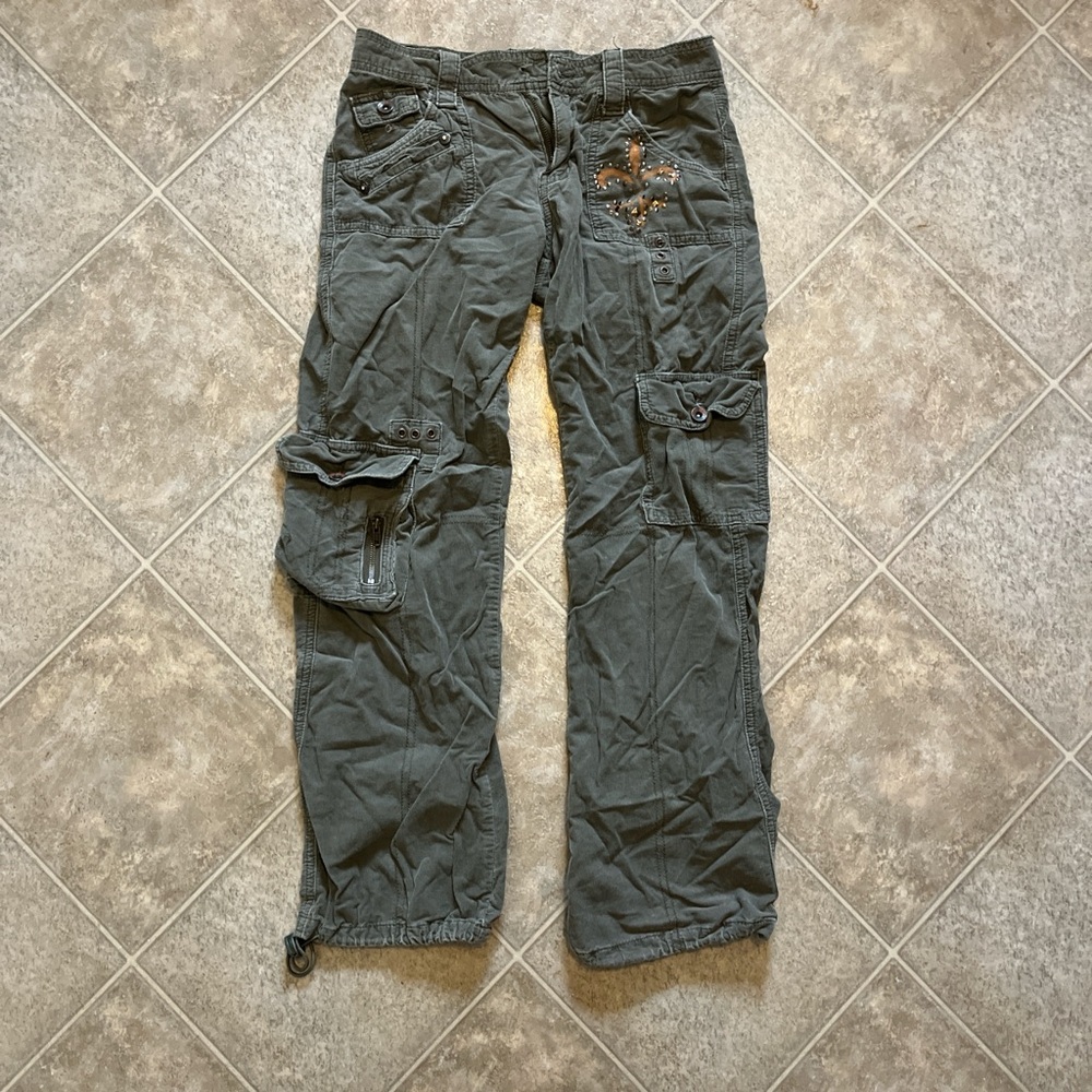Vintage olive green Squeeze Girls cargo pants